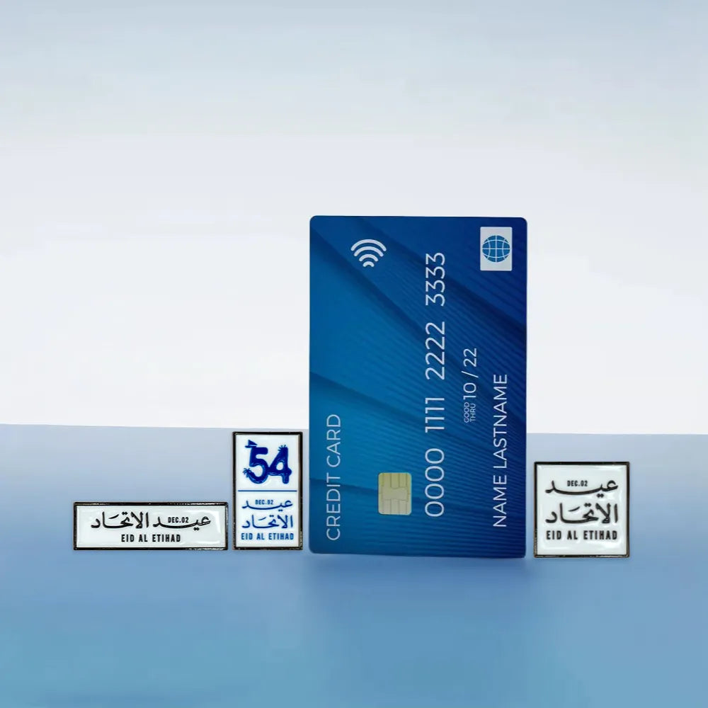 Eid Al Etihad Badges in Metal with Magnet Attachment