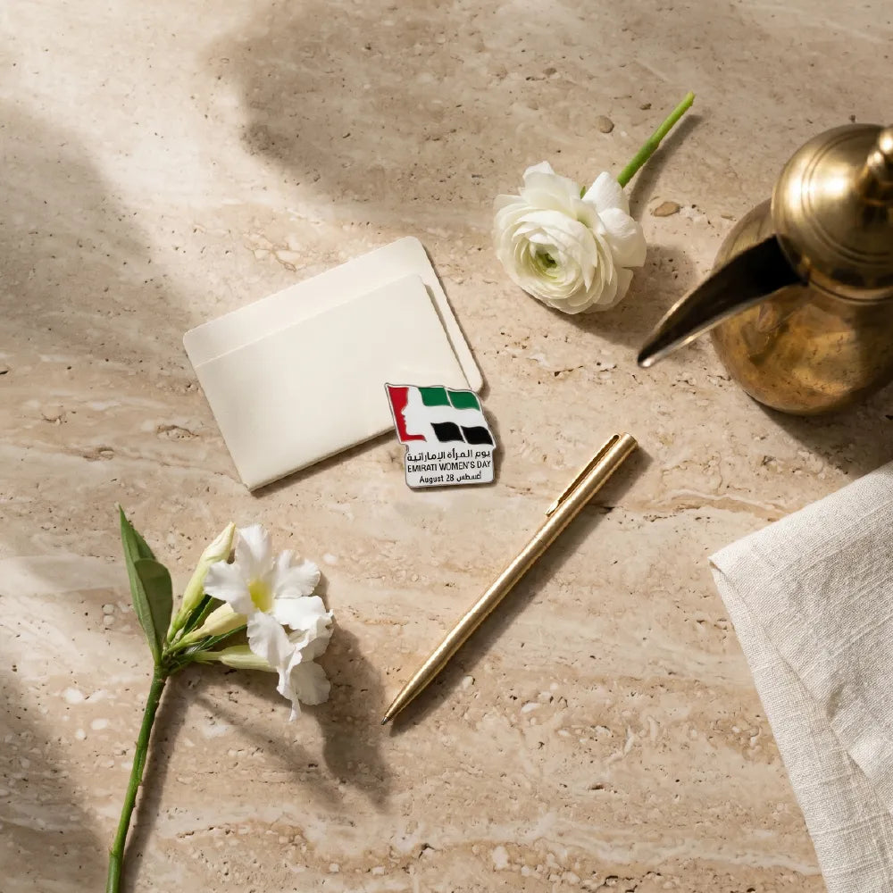 Emirati Women's Day Badges in Metal with Magnet Attachment