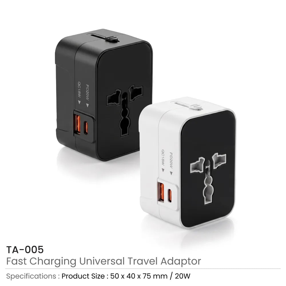 Fast Charging Universal Travel Adaptors 20W
