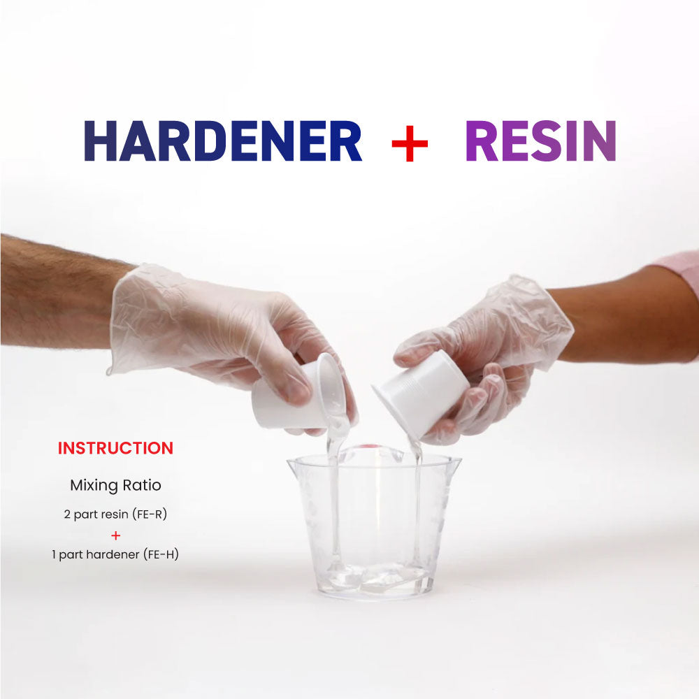 Flexible Epoxy Resin and Hardener  1000 ml -Anti Yellow