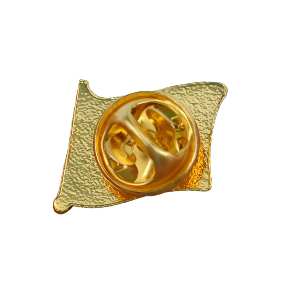 Gold Plated Flag Pin Badges