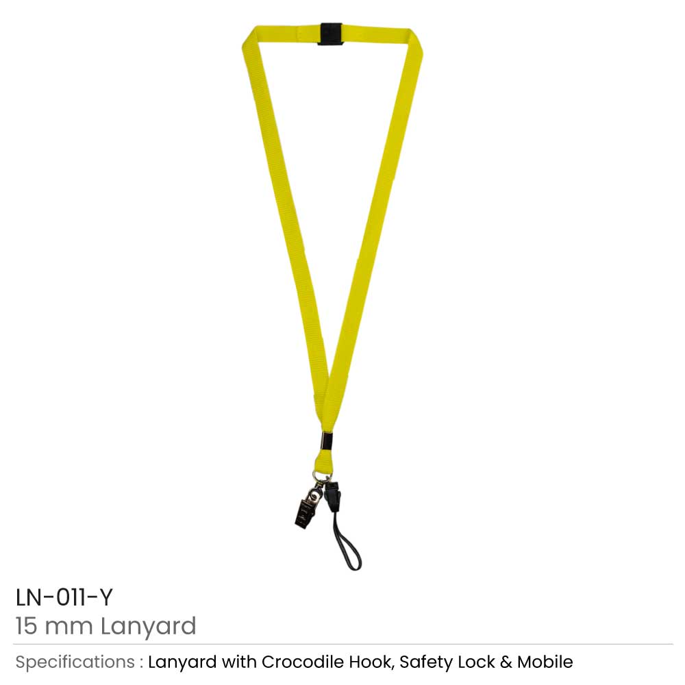 Lanyards with Crocodile Clip, Mobile Holders & Safety Lock