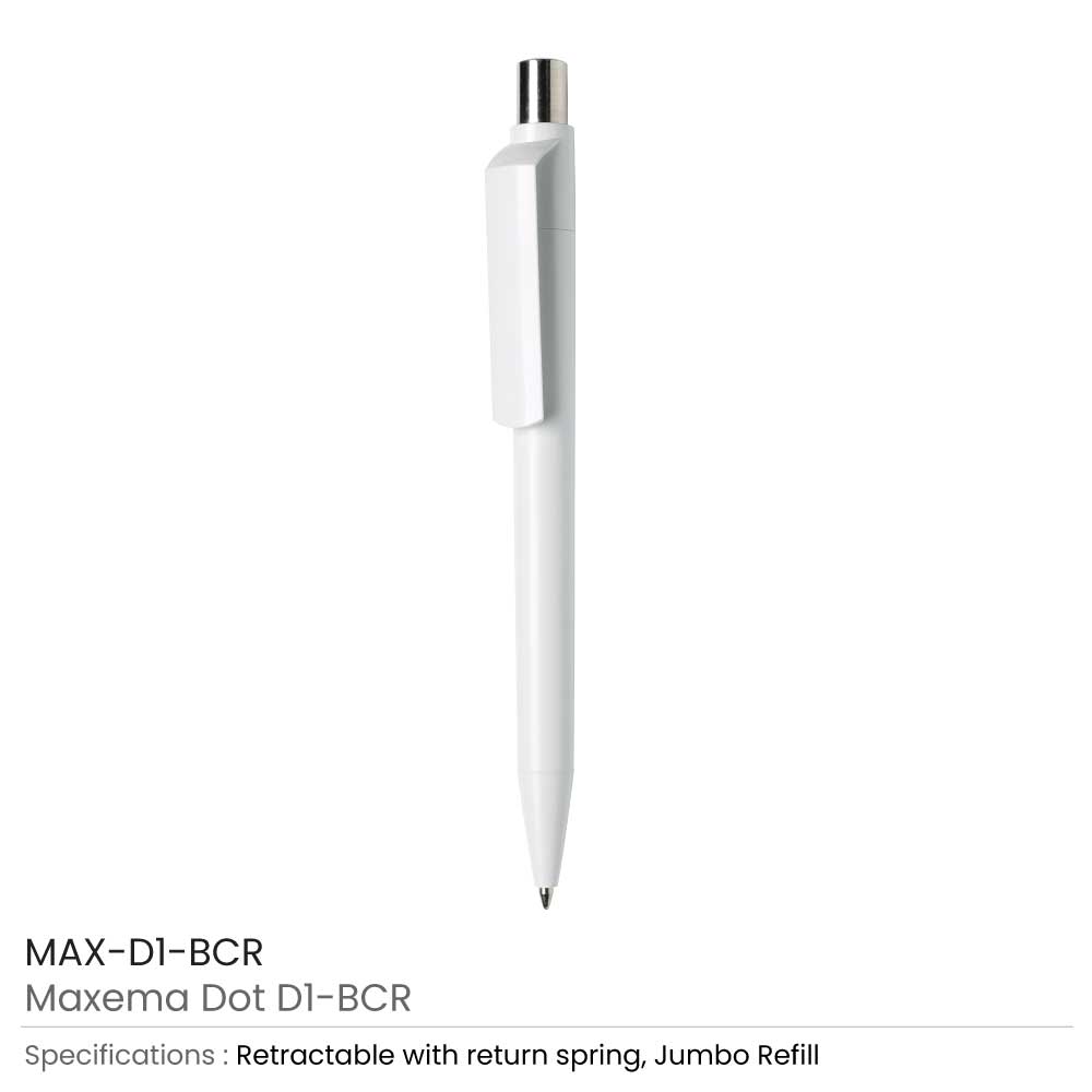 Maxema Dot Pens White