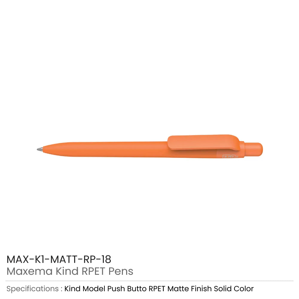Maxema Kind rPET Pens, Matte Solid Color