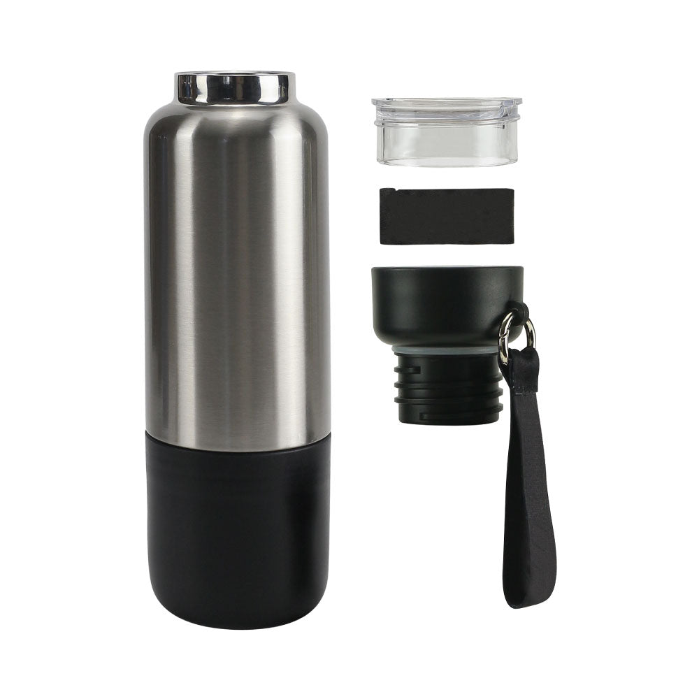 Multi-function SS Bottles, Double Wall, Base Cup, Lanyard, 500ml - Ramadan Gifts