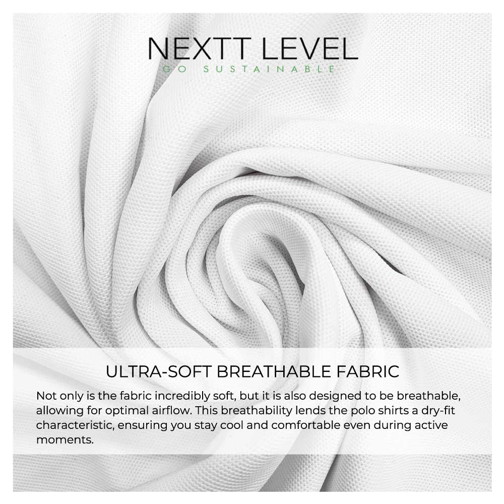 NEXTT LEVEL Polo T-Shirts in 100% Recycled Material