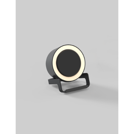 NIGHT LIGHT SPEAKER - Black Bluetooth Speaker with Wireless Charging and LED Display