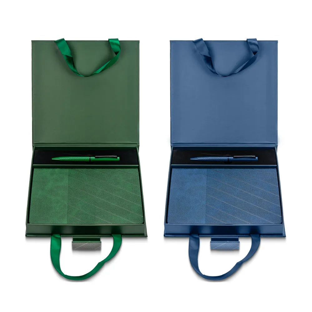 Premium Office Gift Sets in Magnetic Clasp Closure & Ribbon Handle Box