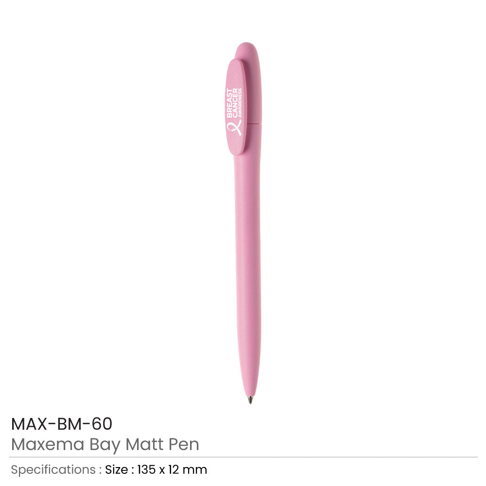 Maxema Pens with Breast Cancer Awareness Logo