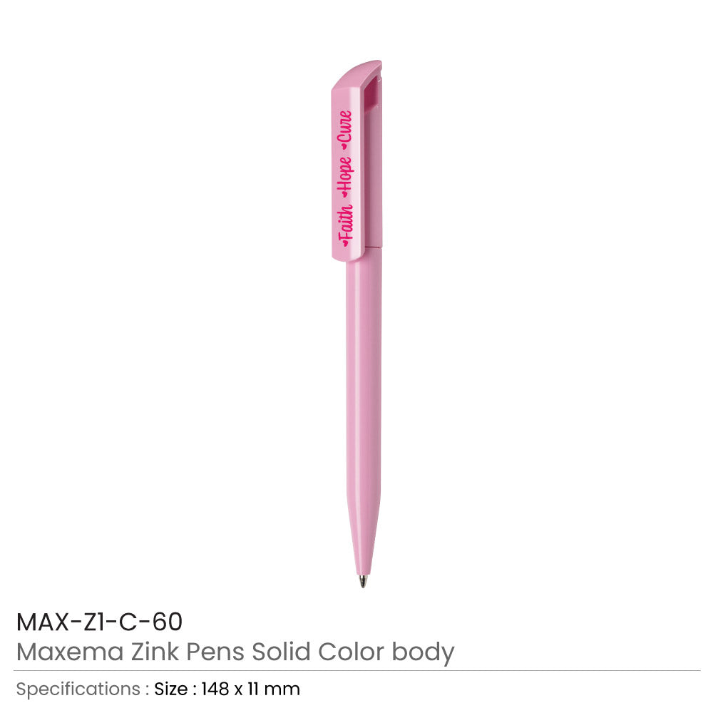 Maxema Pens with Breast Cancer Awareness Logo