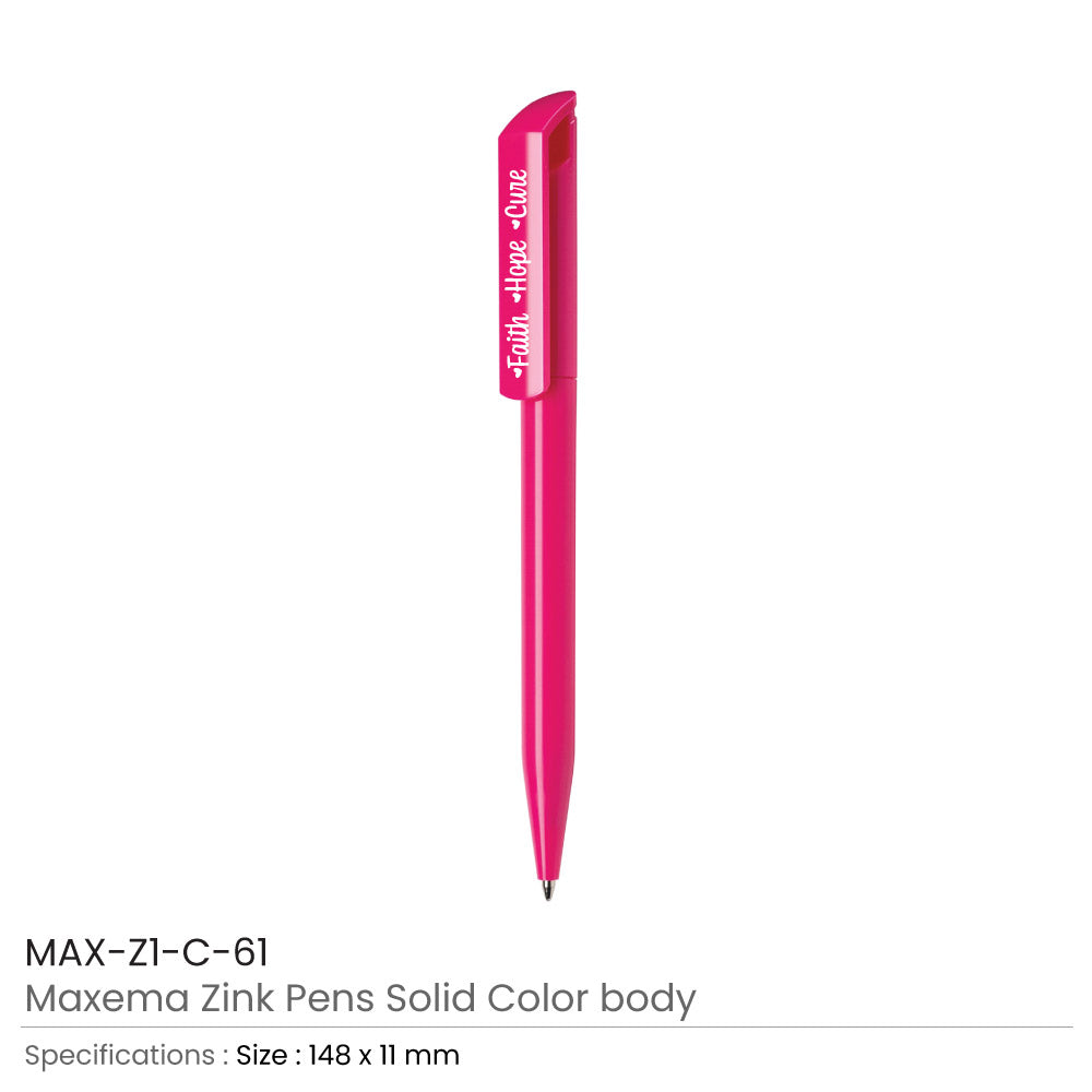 Maxema Pens with Breast Cancer Awareness Logo