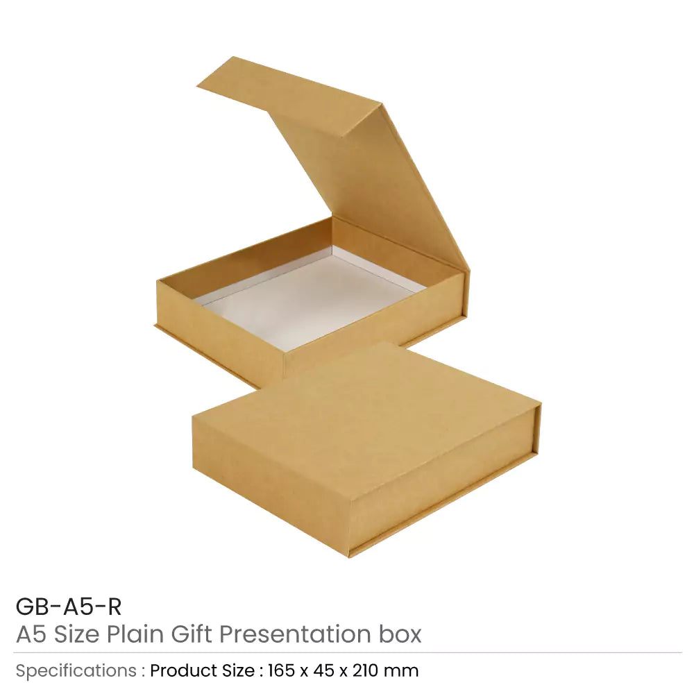 Plain Gift Packaging Box A5 Size with Magnetic Flap