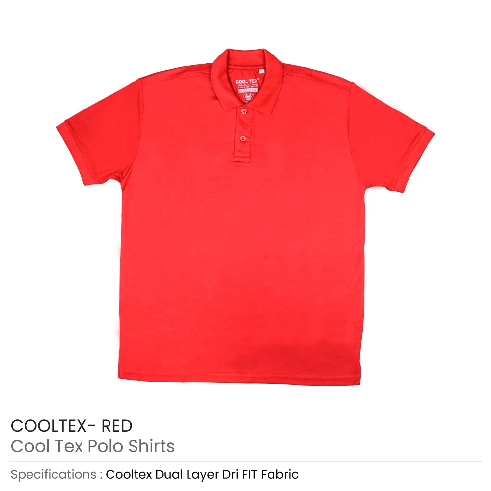 CoolTex Polo Shirts 100% Cotton Material 220GSM