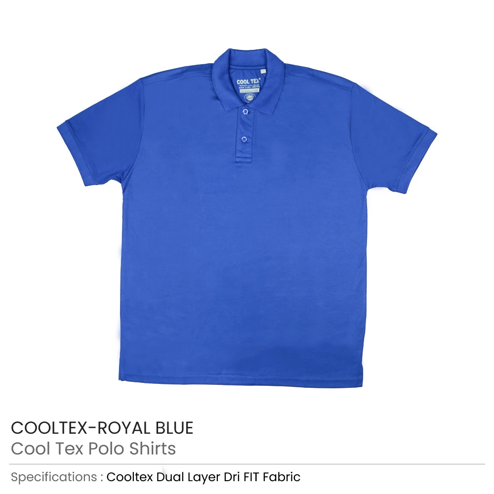 CoolTex Polo Shirts 100% Cotton Material 220GSM