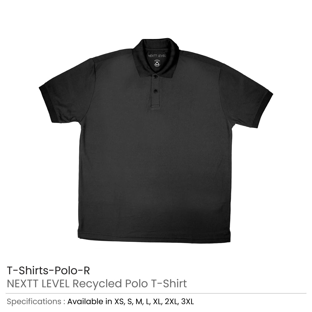 NEXTT LEVEL Polo T-Shirts in 100% Recycled Material