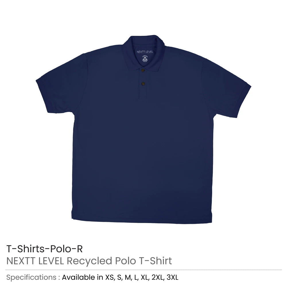 NEXTT LEVEL Polo T-Shirts in 100% Recycled Material