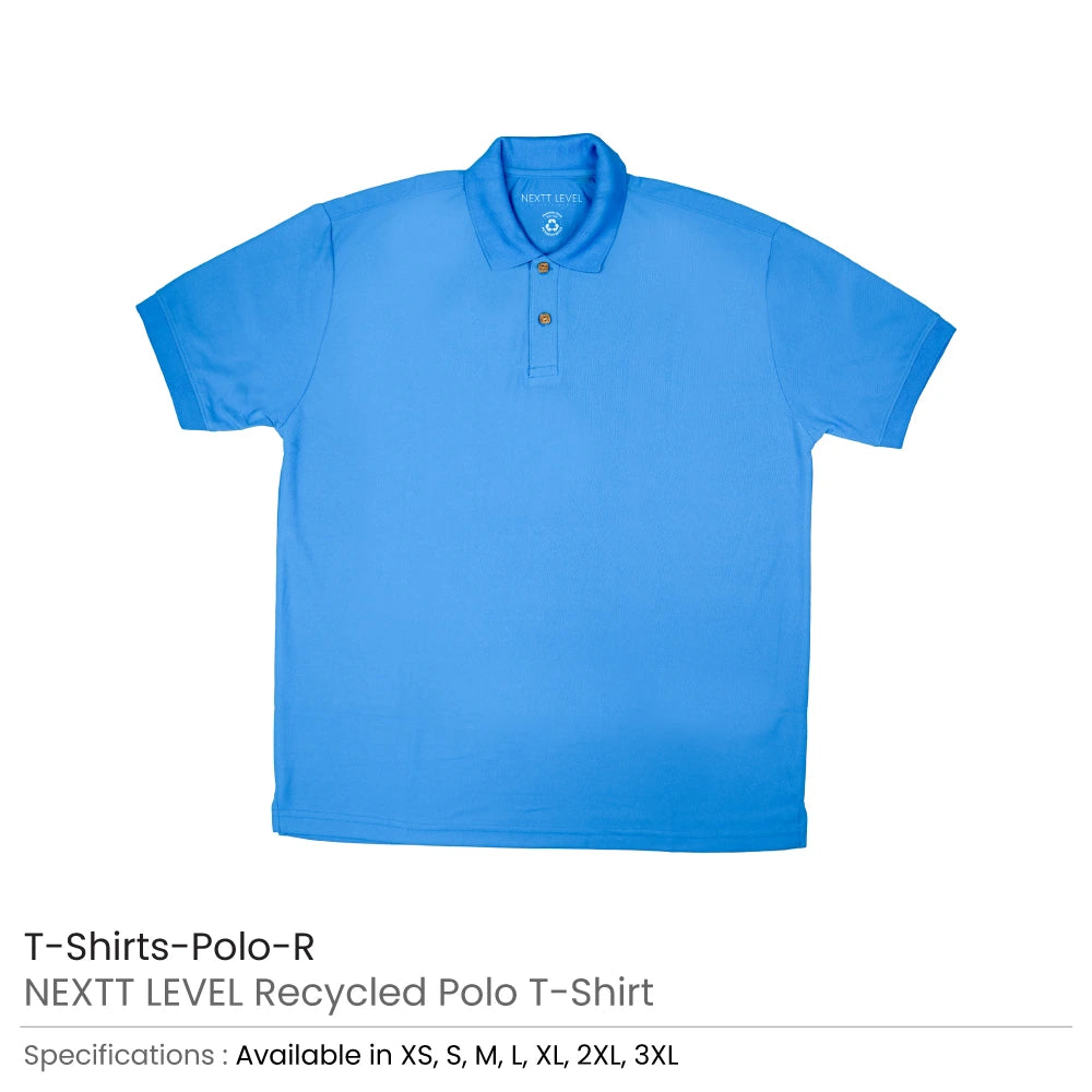 NEXTT LEVEL Polo T-Shirts in 100% Recycled Material