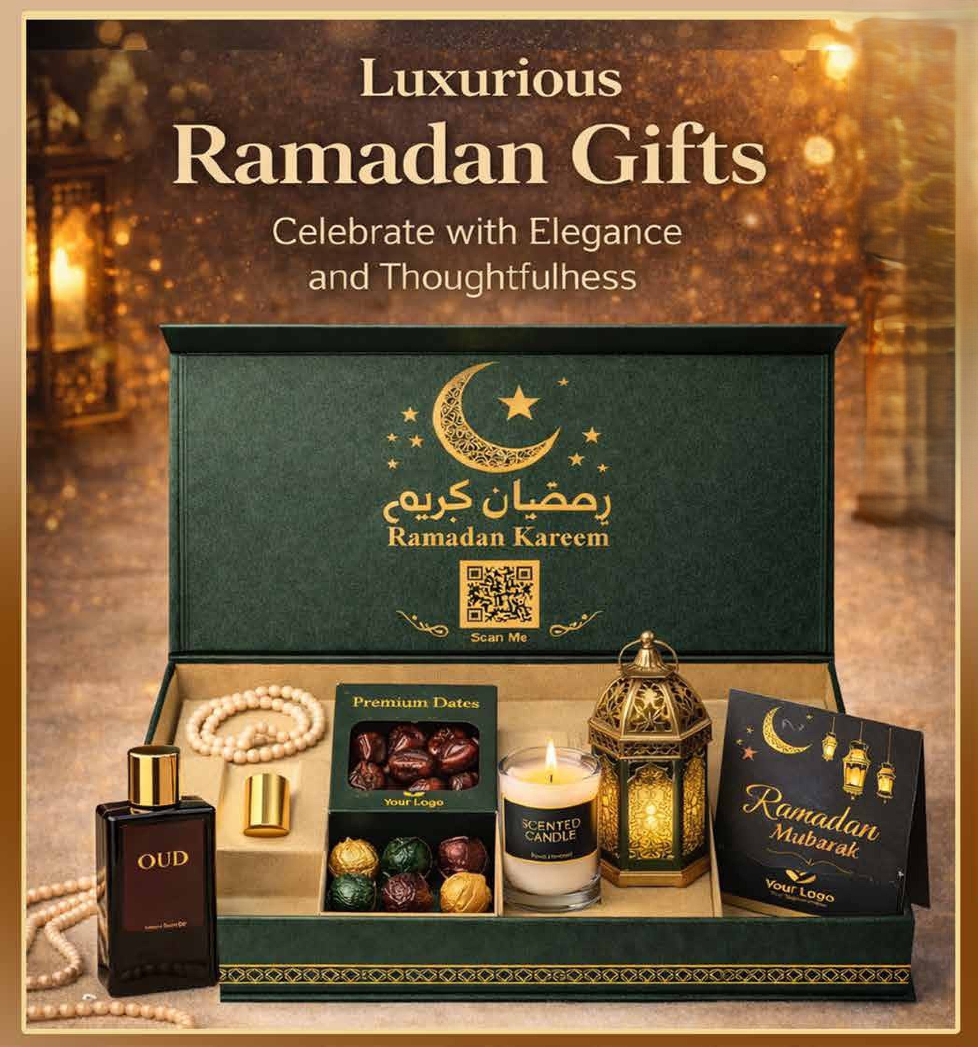 Grandeur Ramadan - Luxury Gift Collection | Forest Green & Gold Edition