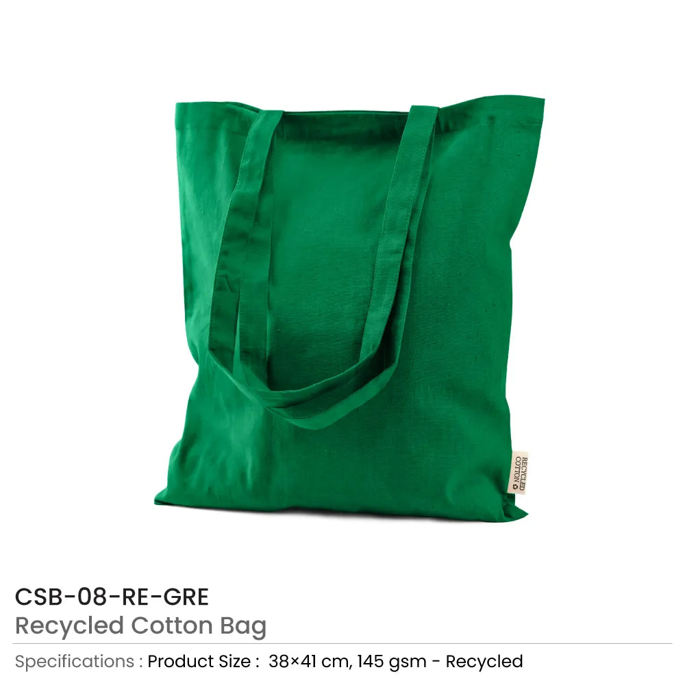 Recycled Cotton Bags, Durable Long Strap