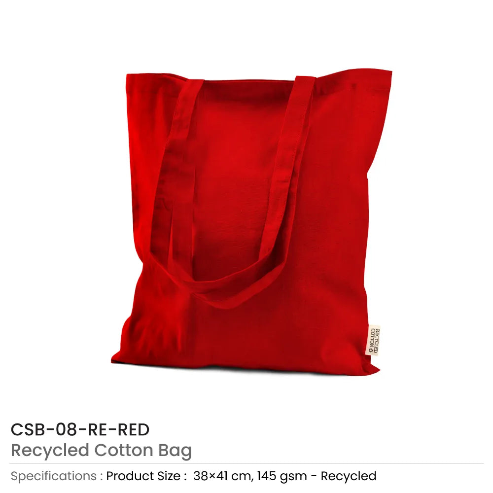 Recycled Cotton Bags, Durable Long Strap