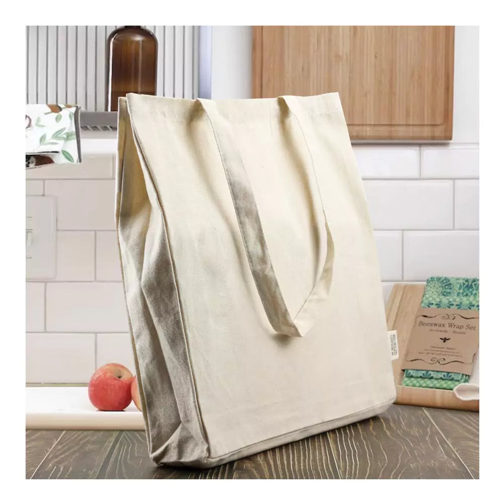 Recycled Cotton Tote Bags with Gusset 220 GSM