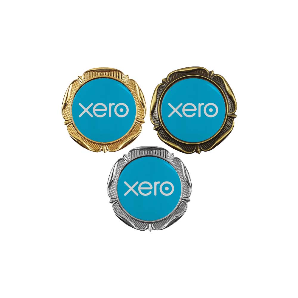 Round Flower Design Logo Badges