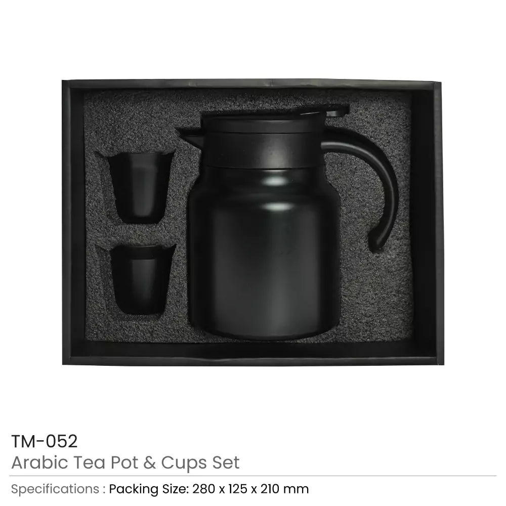 Arabic Tea &amp; Coffee Pot with Cups Set 1000 ml