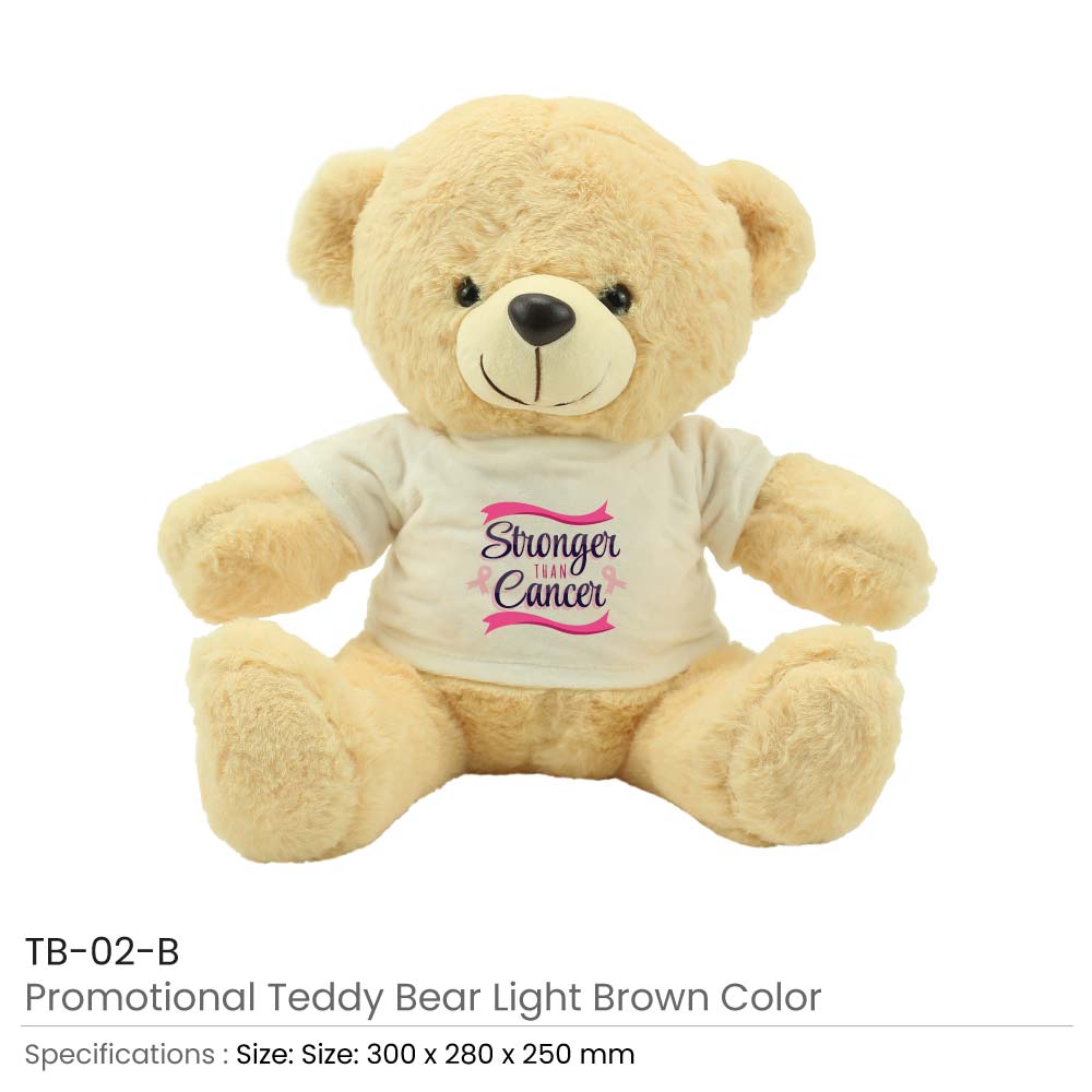 Teddy Bear Toys with Breast Cancer Awareness Logo