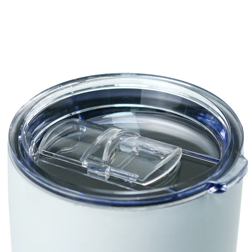 Dorniel Designs Tumblers with Transparent Lid, Recycled Stainless Steel - 540ml
