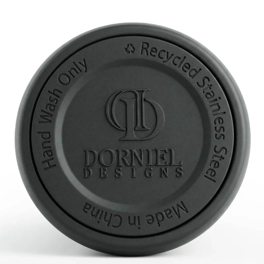 Dorniel Designs Tumblers with Transparent Lid, Recycled Stainless Steel - 540ml