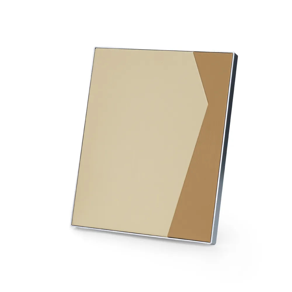 Two-Toned PU Leather Awards with Aluminum Frame & Stand – B5 Size in Luxury Box