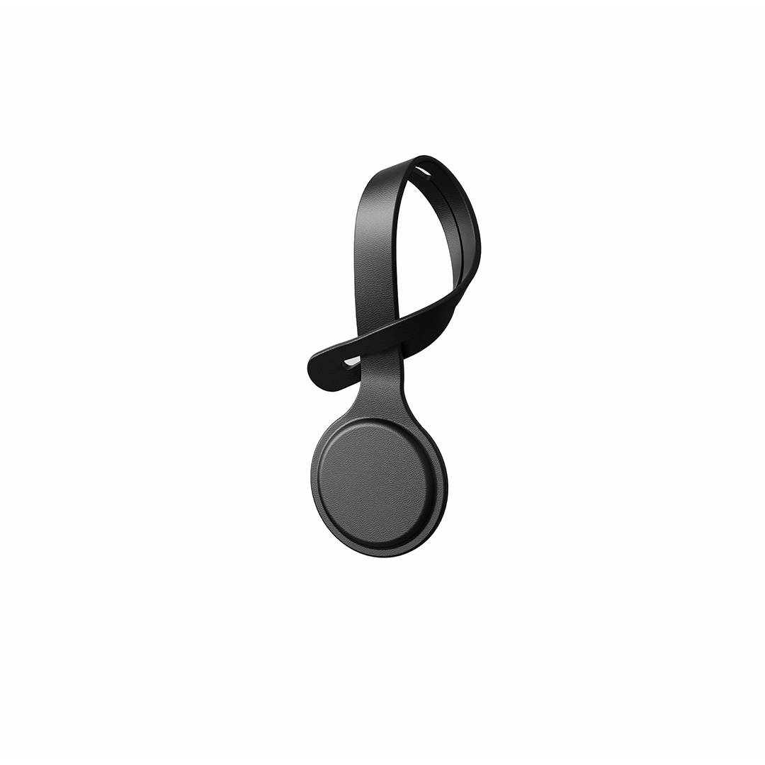 ROUNDFY MINI TAG – Compact Recycled PU Key Organizer with Dual Findy Tracking for Apple FindMy & Google Hub