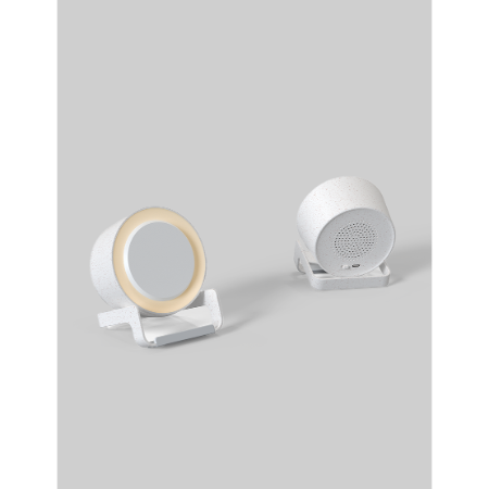 NIGHT LIGHT SPEAKER - Wheat - Eco-Friendly Bluetooth Speaker with Wireless Charging