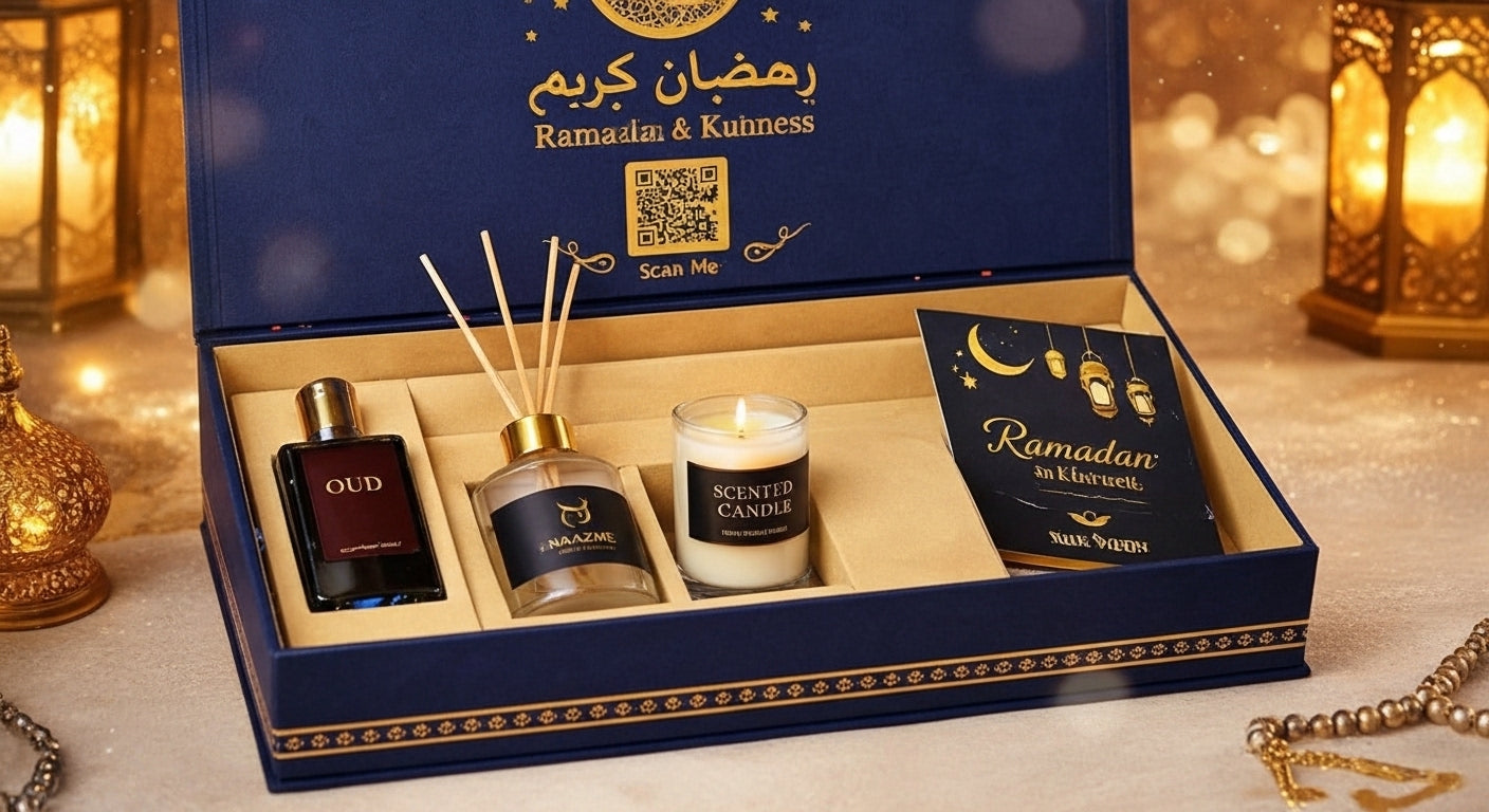Scent & Serenity - Premium Ramadan Gift Box | Royal Blue Edition