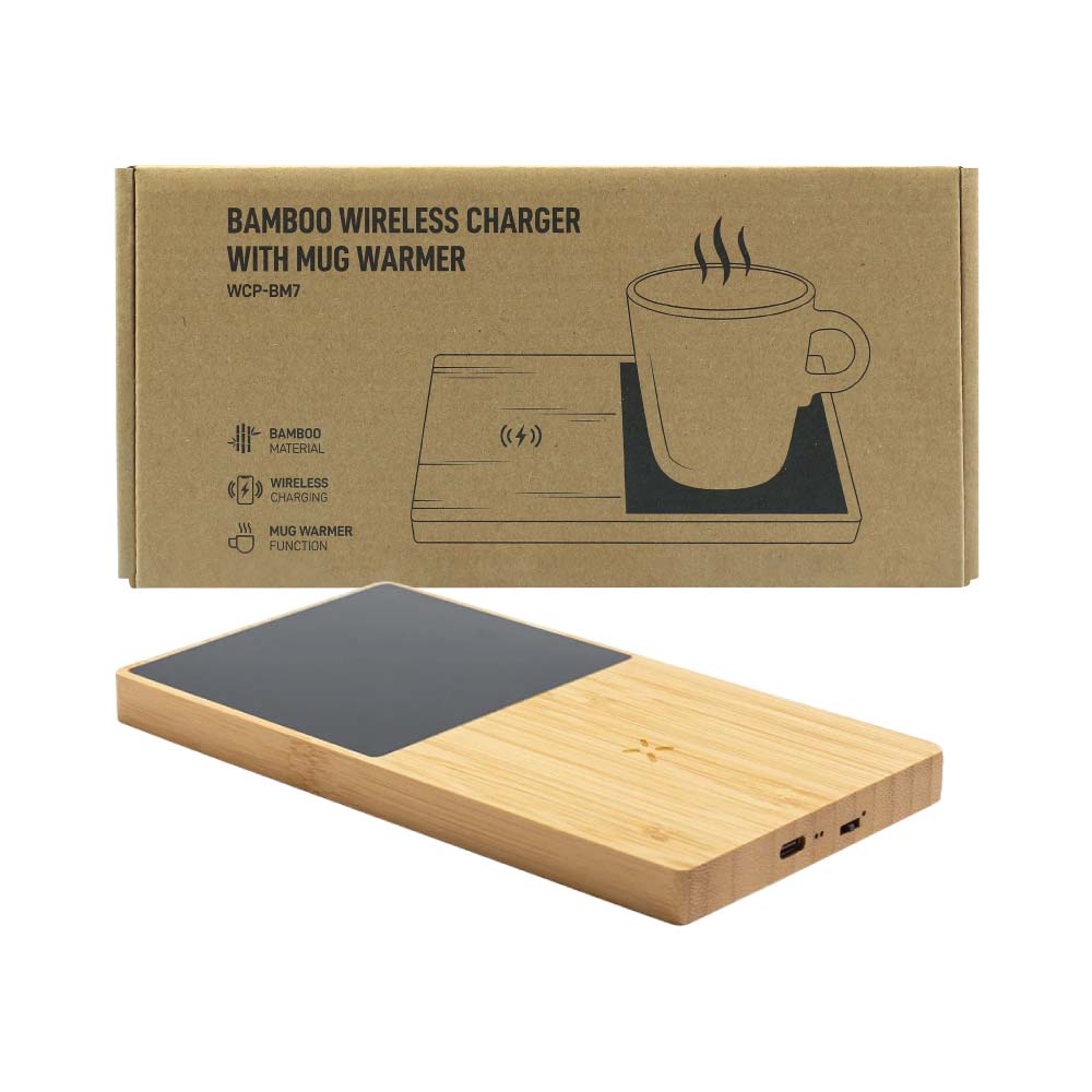 Eco-Friendly Wireless Charger with Mug Warmer | 10W | Type C