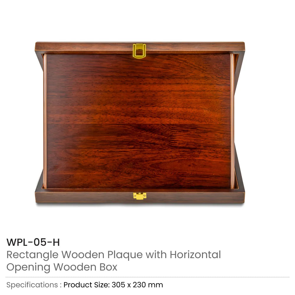Wooden Plaque – Horizontal with Presentation Box