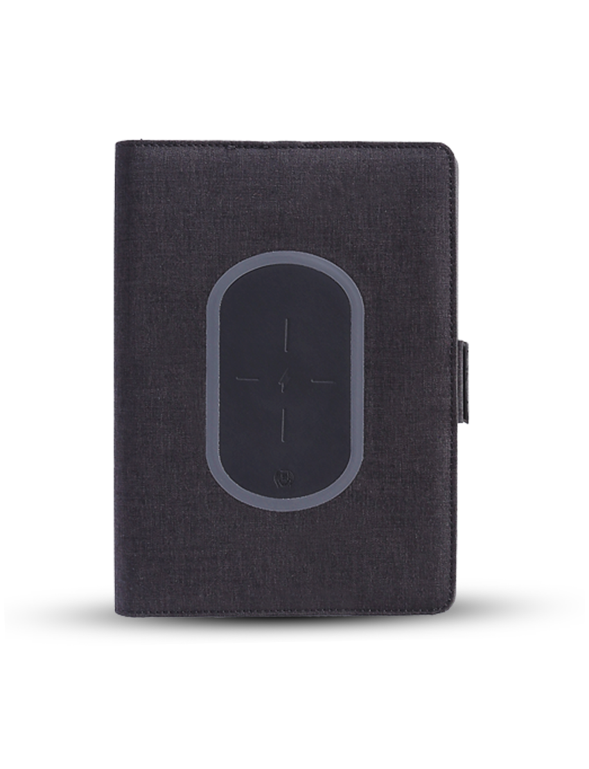 CHARGE NOTE - A5 Wireless Charger Notebook with NFC Technology and 5000mAh Power Bank