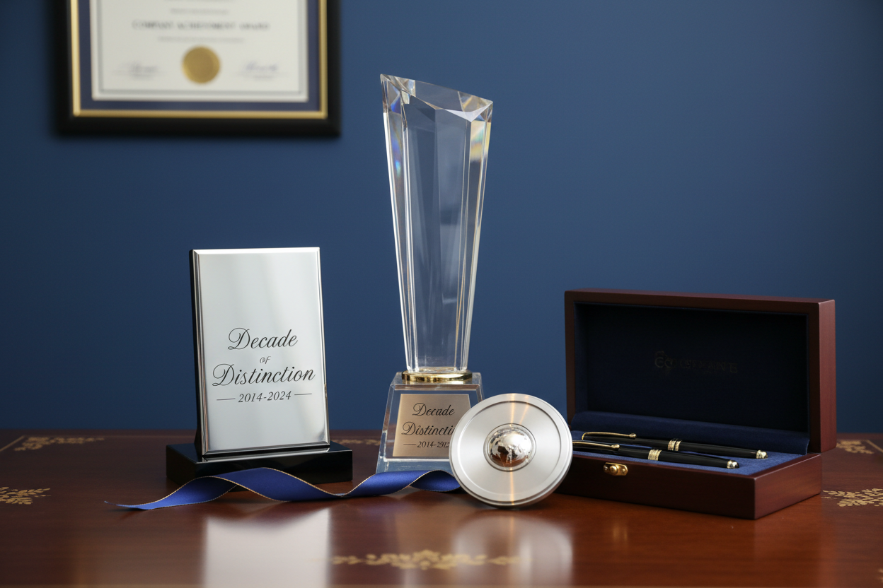 Corporate Milestones & Anniversaries
Commemorate important company moments with elegant and memorable gifts.