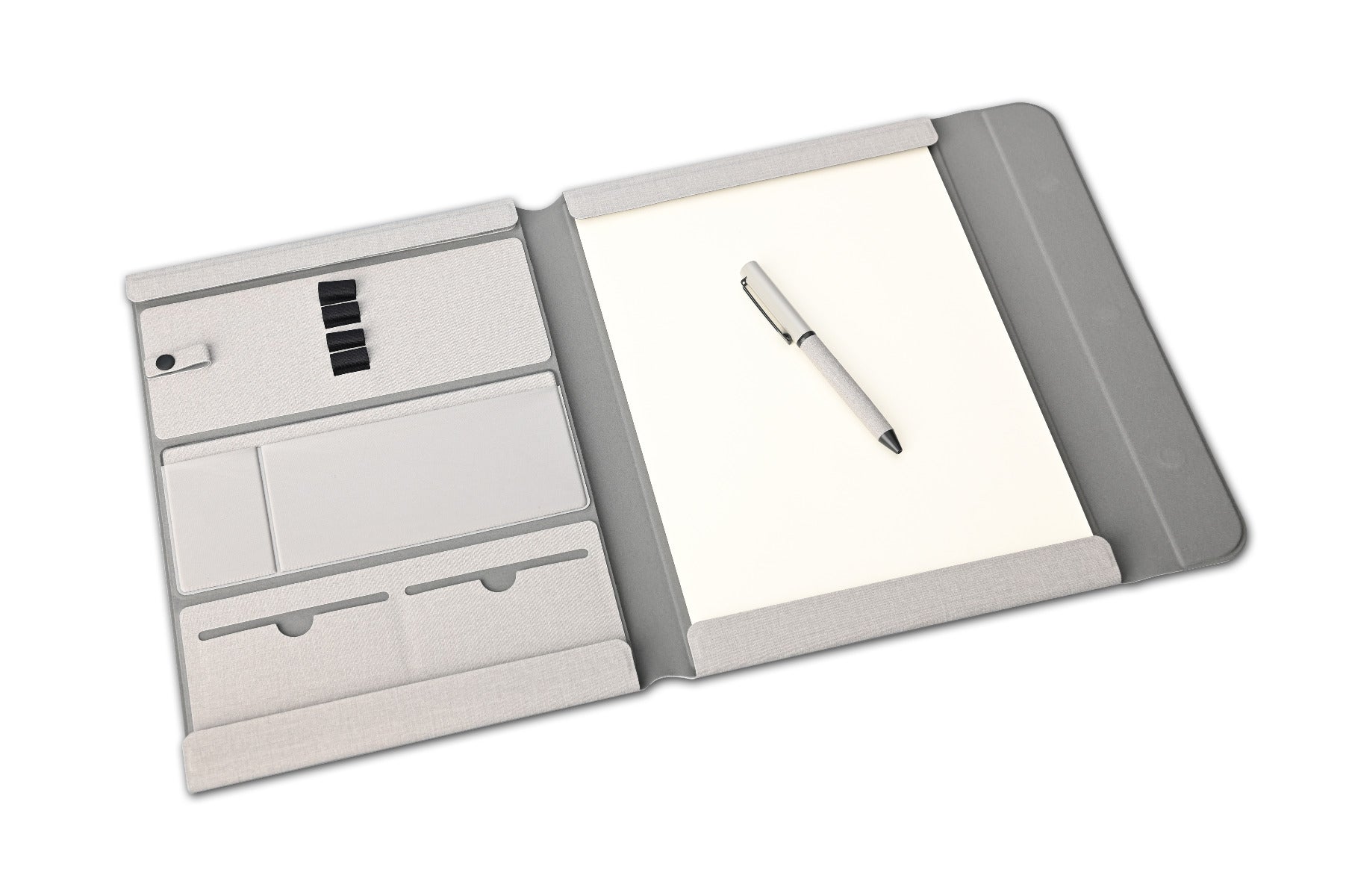 MODULAR PORTFOLIO - A4 PU Portfolio with Detachable Organizer and Magnetic Closure