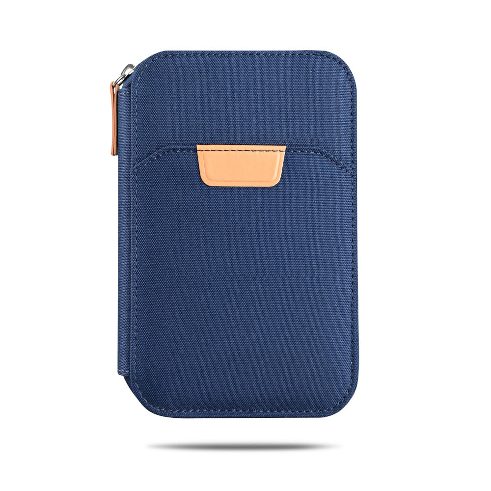 RPET TRAVI - Eco-Friendly Travel Wallet with Multiple Slots and Zipper Closure