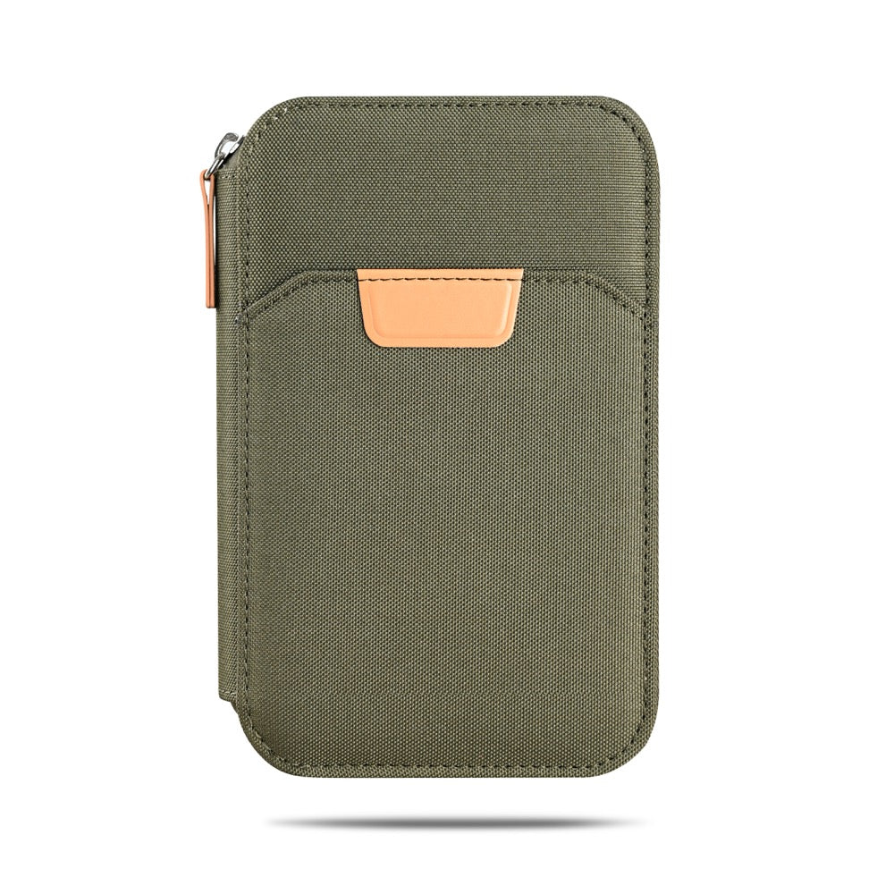 RPET TRAVI - Eco-Friendly Travel Wallet with Multiple Slots and Zipper Closure