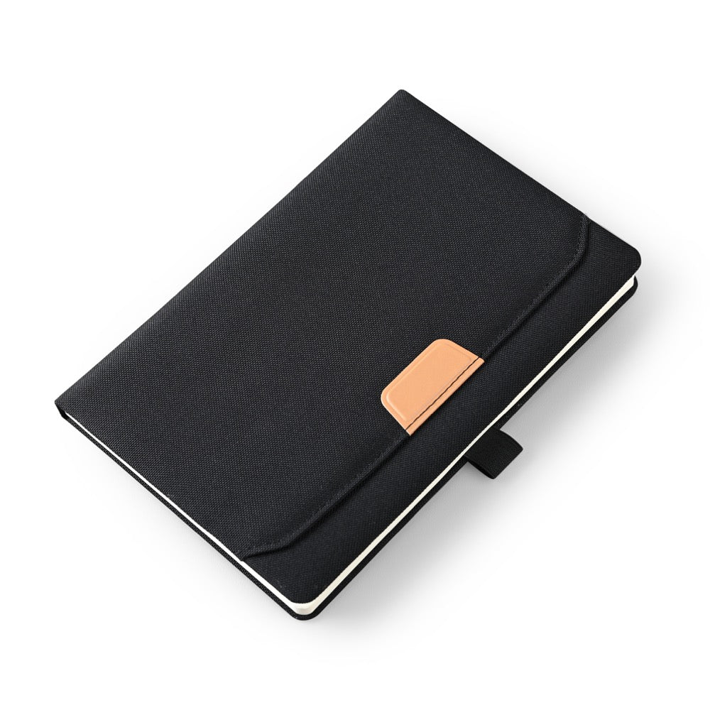 RPET NOTE - Eco-Friendly A5 Notebook with 96 Sheets, Pocket, and Pen Holder