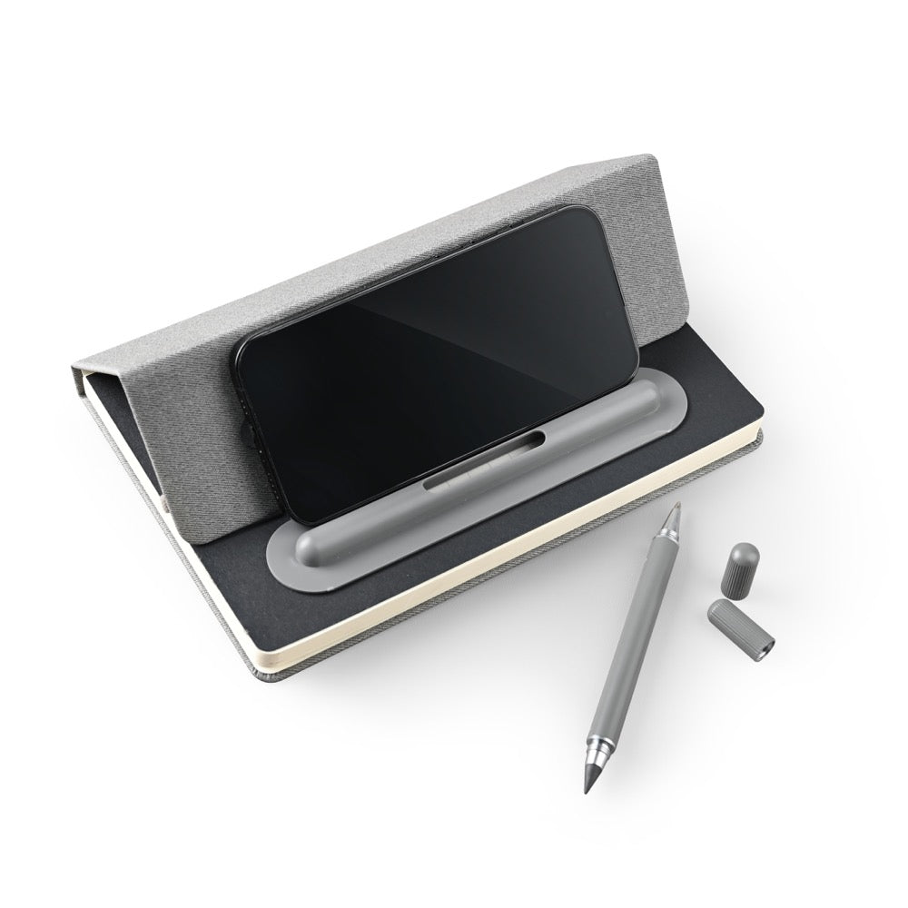 STAND PENOTE - A5 Notebook with 2-in-1 Writing Instruments and Mobile Stand