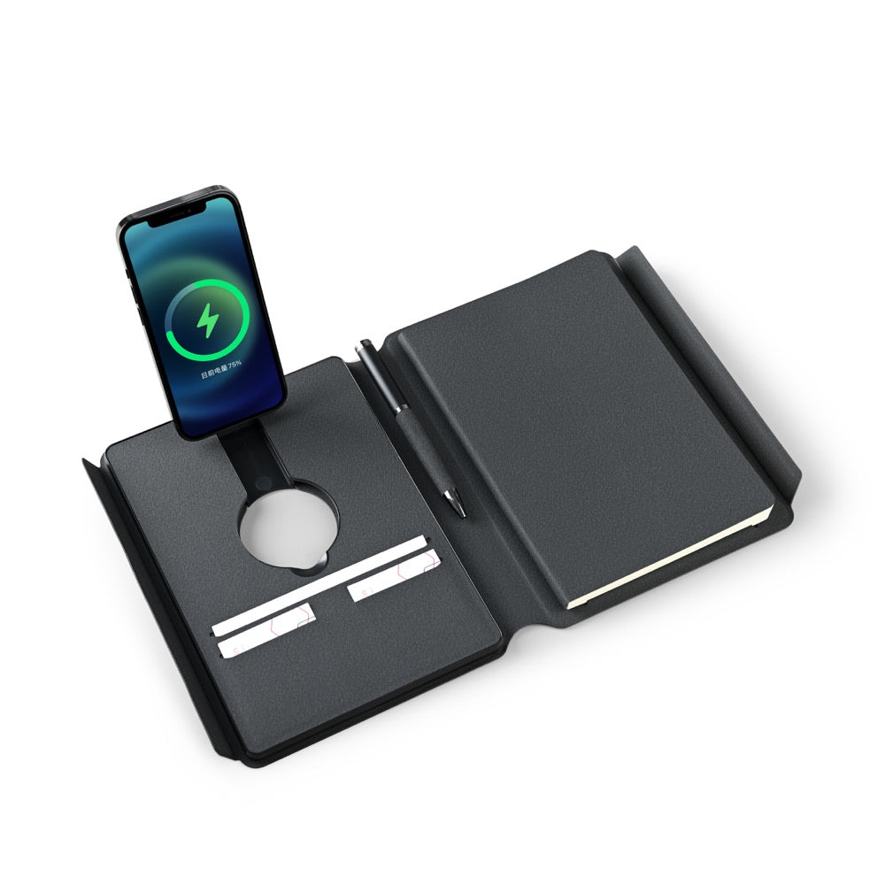TRI-MAG NOTE - A5 Notebook with 3-in-1 MagSafe Power Bank for Ultimate Convenience