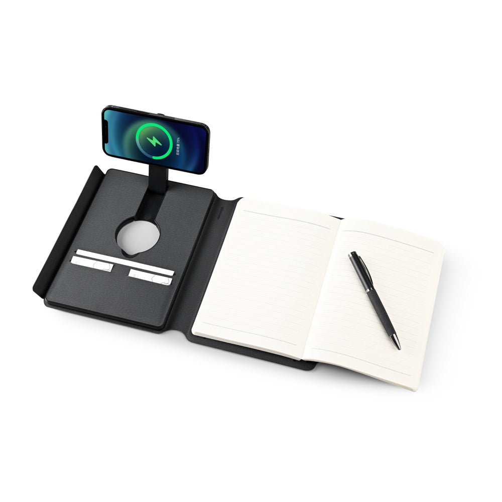 TRI-MAG NOTE - A5 Notebook with 3-in-1 MagSafe Power Bank for Ultimate Convenience