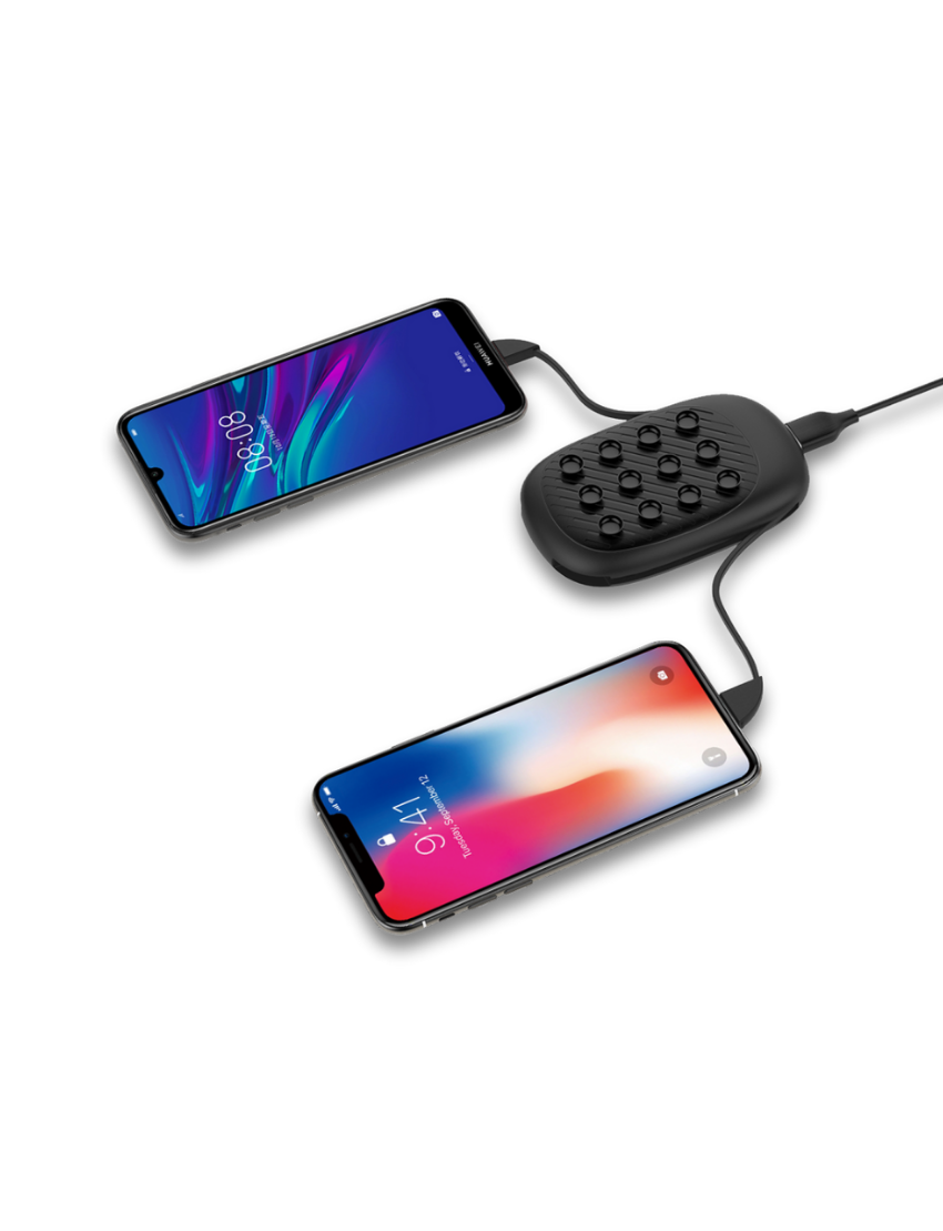 POWER GO PLUS - 10,000mAh Wireless Power Bank with Multi-Charging Cables and LED Indicator