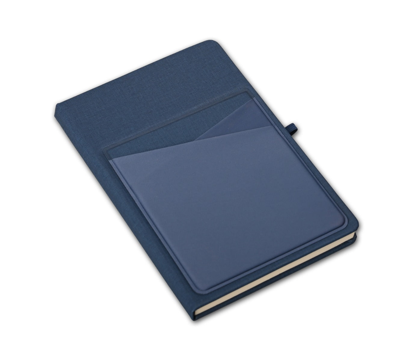 SIMPLE NOTE - A5 Linen Notebook with Lycra Pockets and Pen Holder