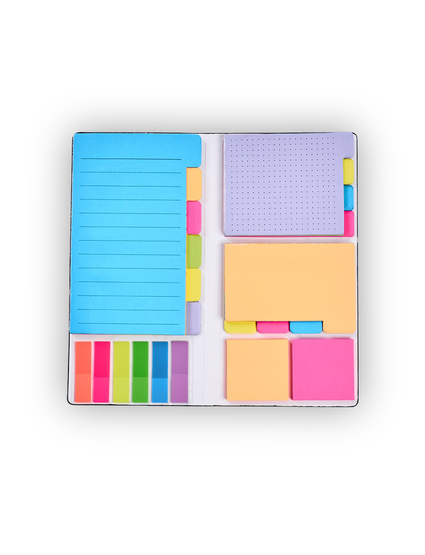 STICKY NOTE - Versatile Sticky Notes in Various Sizes with PU Cover