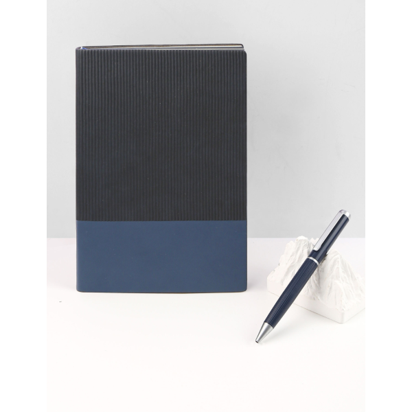 AGENDA - Classy Soft PU Notebook with 120 Sheets in Unique Corrugated Design