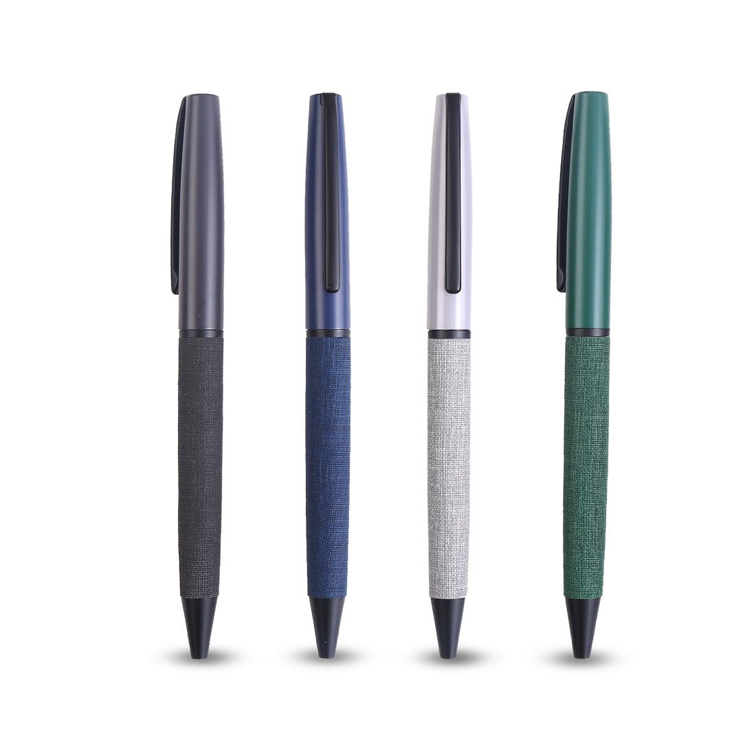 SLIM PEN - High-Quality Metal Twist Pen with PU Coating and Blue Ink